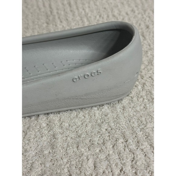 Crocs Prima Ballet Flats Comfort Slip On Shoes Casual Gray Women's Size 9 - Picture 7 of 7